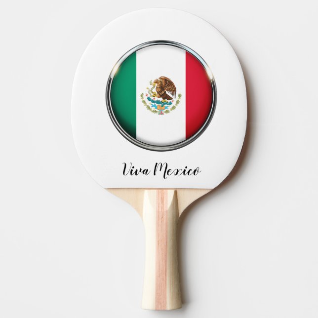 Raquette De Ping Pong Drapeau cool Mexique (Devant)