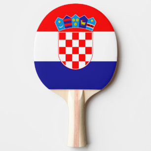 Raquette De Ping Pong Drapeau Croatie