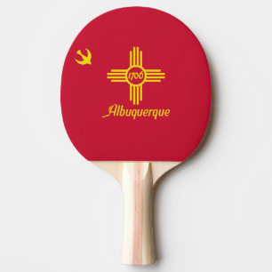Raquette De Ping Pong Drapeau d'Albuquerque, Nouveau-Mexique Ping-Pong P