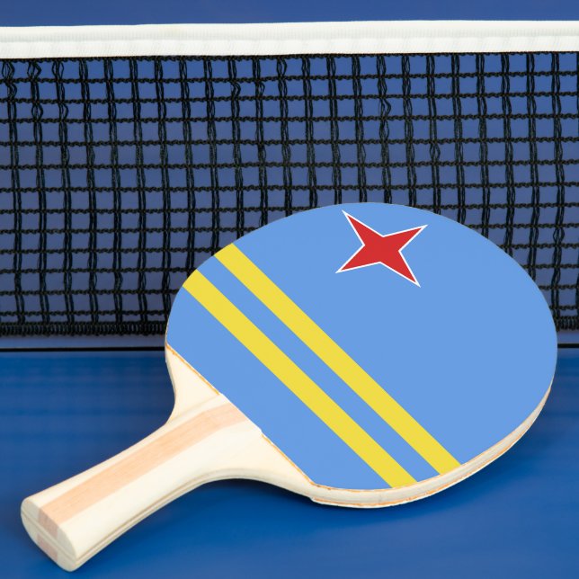 Raquette De Ping Pong Drapeau d'Aruba (Insitu)