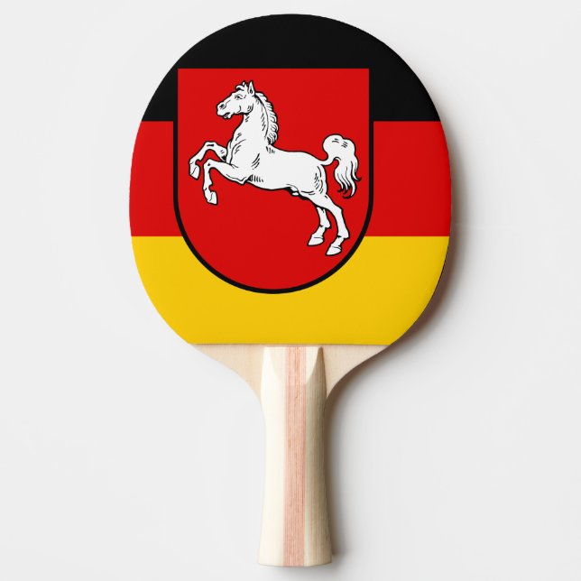 Raquette De Ping Pong Drapeau de Basse-Saxe Ping-Pong (Devant)