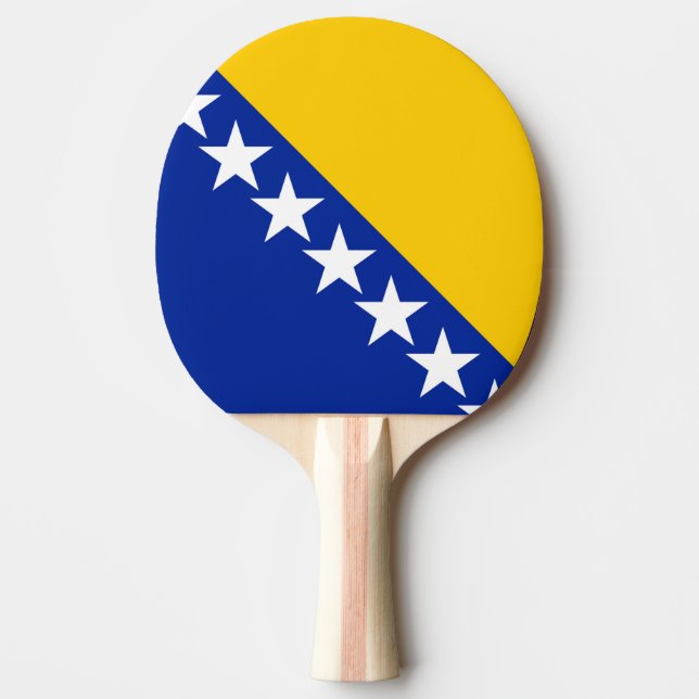 Raquette De Ping Pong Drapeau de Bosnie-Herzégovine (Devant)