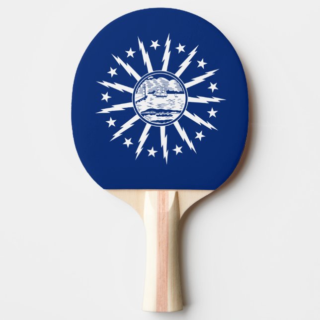 Raquette De Ping Pong Drapeau de Buffalo, New York Ping Pong Paddle (Devant)