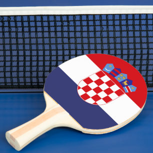 Raquette De Ping Pong Drapeau de Croatie