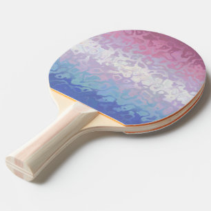 Raquette De Ping Pong Drapeau de fierté bigender tripant ondoyant funky