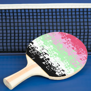 Raquette De Ping Pong Drapeau de fierté récipromantique abstrait ondoyan