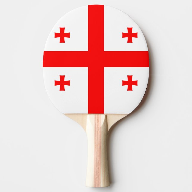 Raquette De Ping Pong Drapeau de Géorgie (Devant)