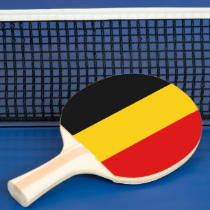 Raquette De Ping Pong drapeau de la Belgique