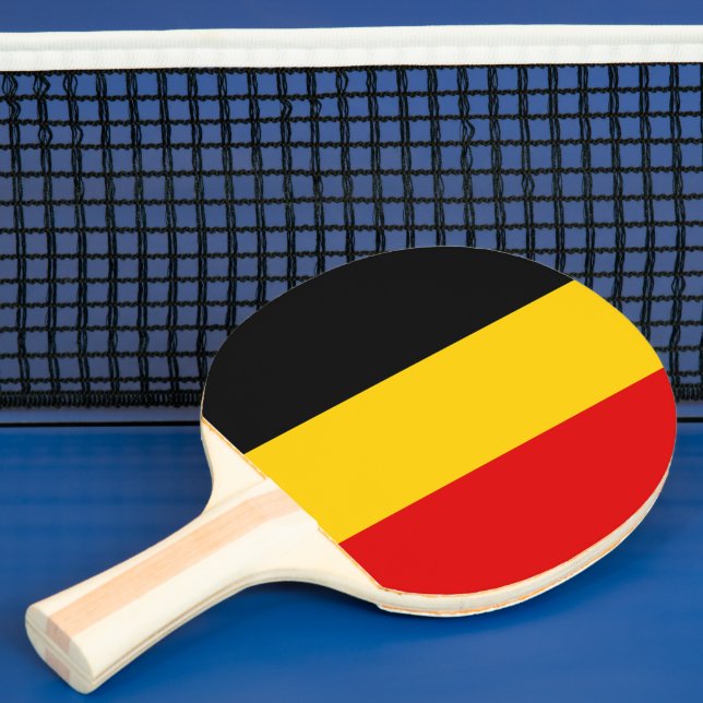Raquette De Ping Pong drapeau de la Belgique (Insitu)