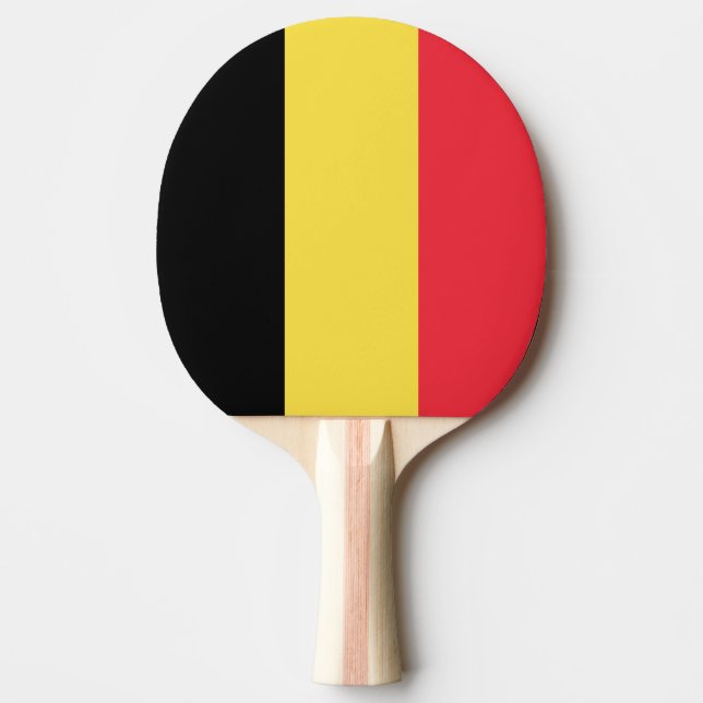 Raquette De Ping Pong Drapeau de la Belgique (Devant)