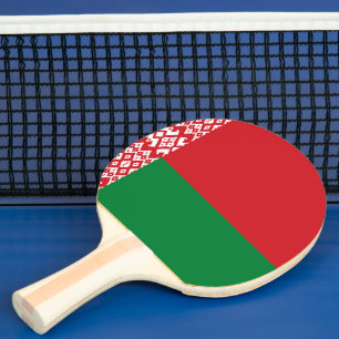Raquette De Ping Pong drapeau de la Biélorussie