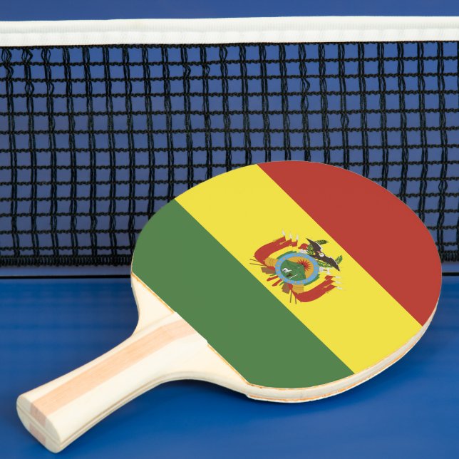 Raquette De Ping Pong Drapeau de la Bolivie (Insitu)