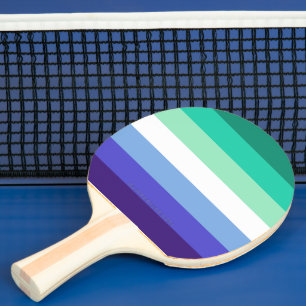 Raquette De Ping Pong Drapeau de la fierté gay trans-inclusive de Slippe