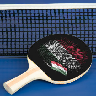 Raquette De Ping Pong Drapeau de la Hongrie