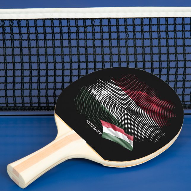 Raquette De Ping Pong Drapeau de la Hongrie (Insitu)