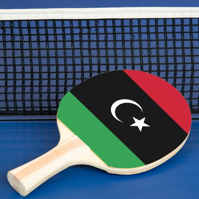 Raquette De Ping Pong Drapeau de la Libye (Insitu)