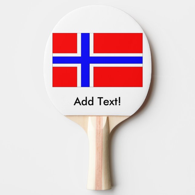 Raquette De Ping Pong Drapeau de la Norvège (Devant)