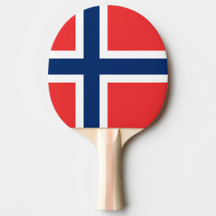 Raquette De Ping Pong Drapeau de la Norvège