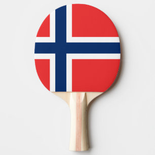 Raquette De Ping Pong Drapeau de la Norvège