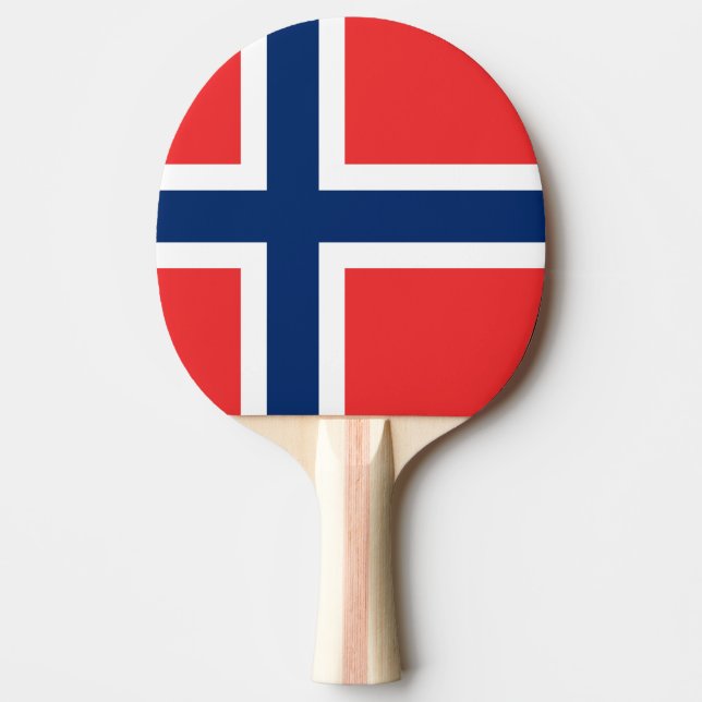 Raquette De Ping Pong Drapeau de la Norvège (Devant)