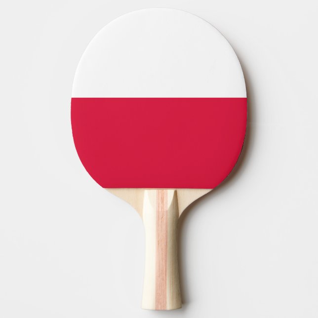 Raquette De Ping Pong Drapeau de la Pologne (Devant)