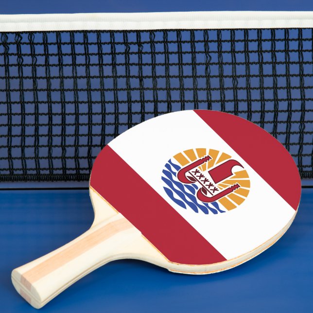 Raquette De Ping Pong Drapeau de la Polynésie française (Insitu)