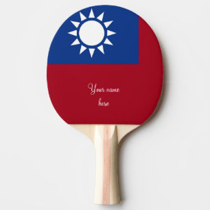 Raquette De Ping Pong Drapeau de la République de Chine de Taïwan