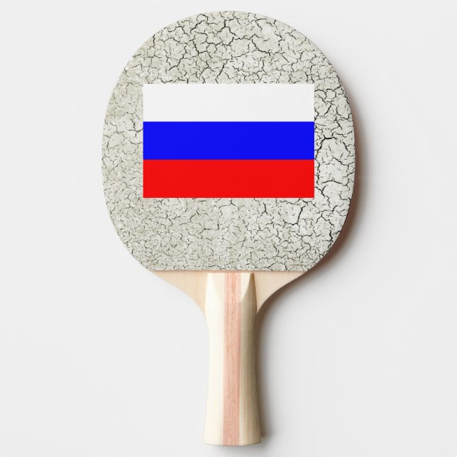 Raquette De Ping Pong Drapeau de la Russie (Devant)