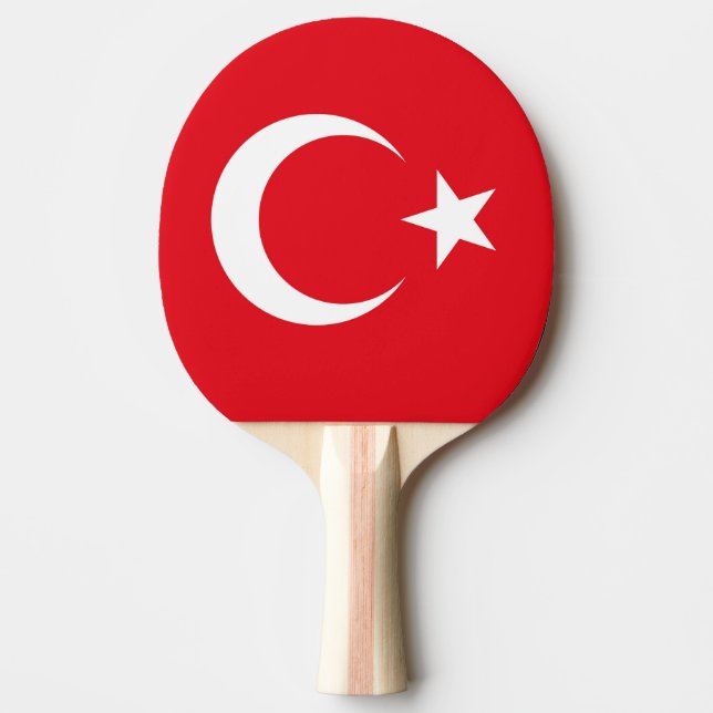 Raquette De Ping Pong Drapeau de la Turquie (Devant)