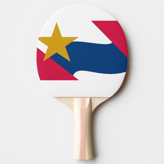 Raquette De Ping Pong Drapeau de Lafayette, Indiana (Devant)