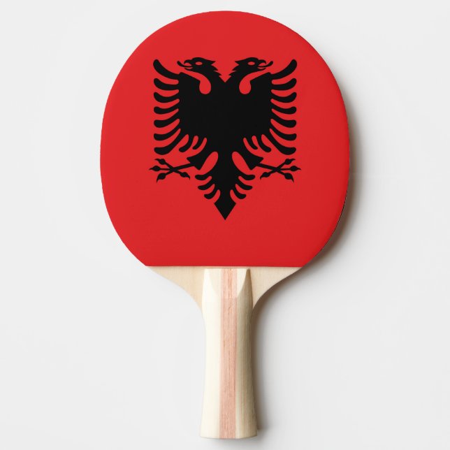 Raquette De Ping Pong Drapeau de l'Albanie (Devant)