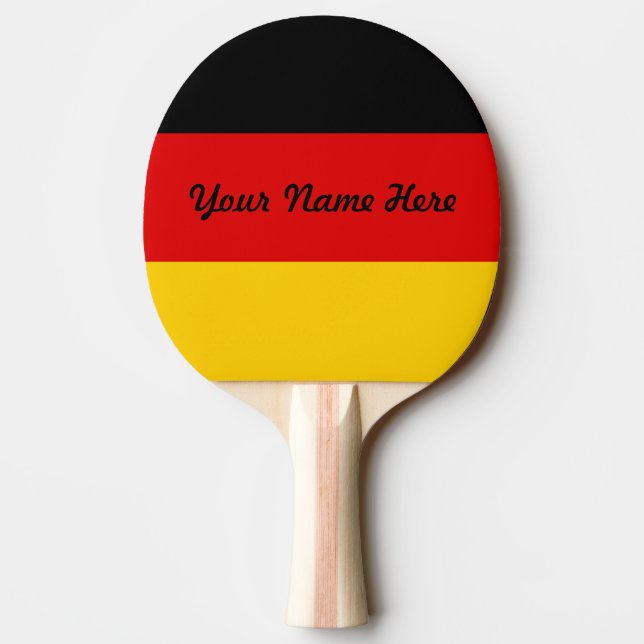 Raquette De Ping Pong Drapeau de l'Allemagne - Deutschland (Dos)