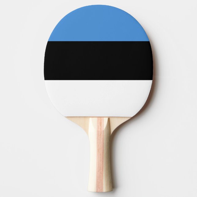 Raquette De Ping Pong Drapeau de l'Estonie (Devant)