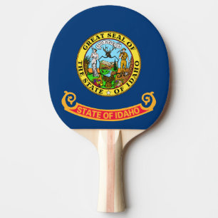 Raquette De Ping Pong Drapeau de l'Idaho : l'État Gemme, Montagne de l'O