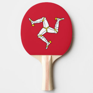 Raquette De Ping Pong Drapeau de l'île de Man Ping Pong Paddle