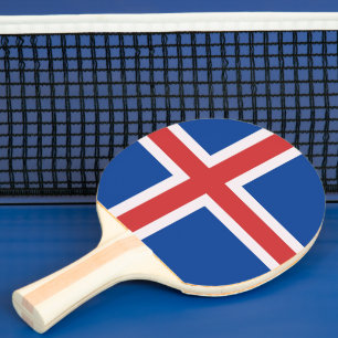 Raquette De Ping Pong Drapeau de l'Islande
