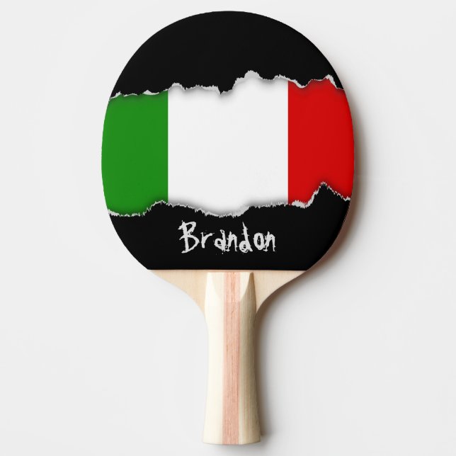 Raquette De Ping Pong Drapeau de l'Italie (Devant)