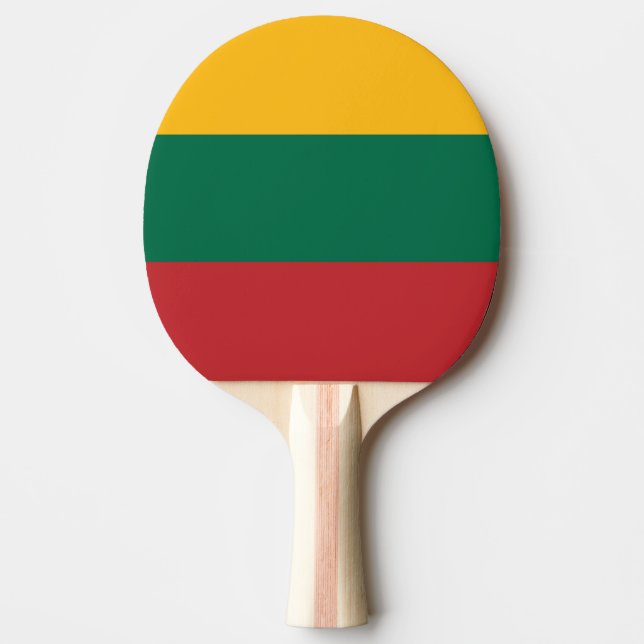 Raquette De Ping Pong Drapeau de Lituanie (Devant)