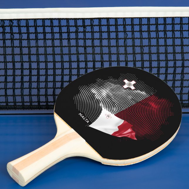 Raquette De Ping Pong Drapeau de Malte (Insitu)