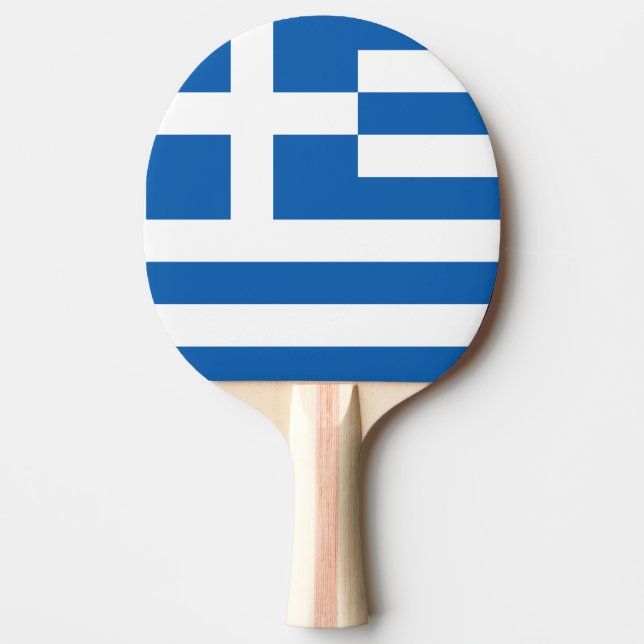 Raquette De Ping Pong Drapeau de palette de ping-pong de la Grèce (Devant)