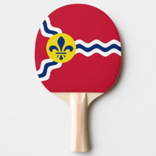 Raquette De Ping Pong Drapeau de Saint-Louis, Missouri Ping Pong Paddle