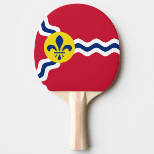 Raquette De Ping Pong Drapeau de Saint-Louis, Missouri Ping Pong Paddle