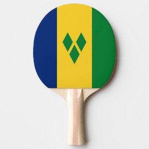 Raquette De Ping Pong Drapeau de Saint-Vincent-et-les Grenadines Vincy