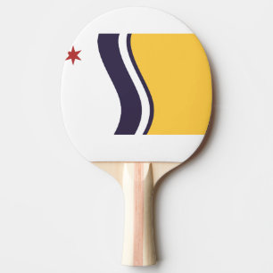 Raquette De Ping Pong Drapeau de South Bend, Indiana