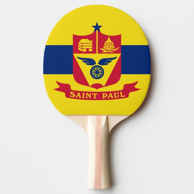 Raquette De Ping Pong Drapeau de St Paul, Minnesota Ping Pong Paddle (Devant)