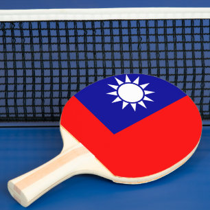 Raquette De Ping Pong Drapeau de Taïwan : République de Chine, Taipei ch
