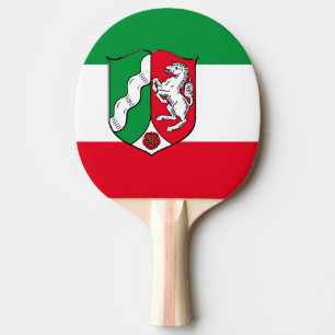 Raquette De Ping Pong Drapeau de Westphalie de Rhénanie-du-Nord