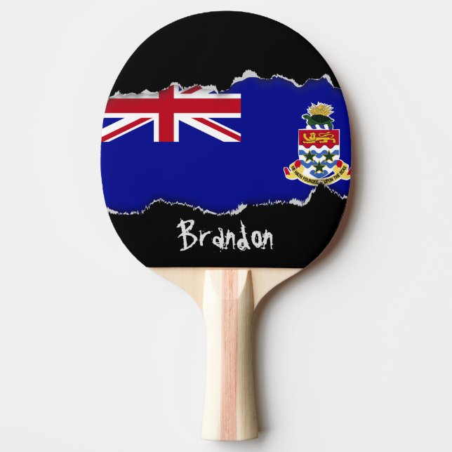 Raquette De Ping Pong Drapeau des îles Caïmans (Devant)