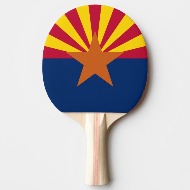 Raquette De Ping Pong Drapeau d'État de l'Arizona (Devant)