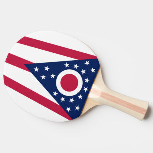 Raquette De Ping Pong Drapeau d'état de l'Ohio